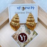 Bamboo Hoop Drop Earrings